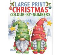 David Woodroffe Large Print Christmas Colour-by-Numbers (Tascabile)