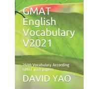 David Yao GMAT English Vocabulary V2021 (Tascabile) English Vocabulary