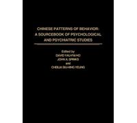 David YF Ho John A. Spinks Cec Sh Y Chinese Patterns of Beha (Copertina rigida)