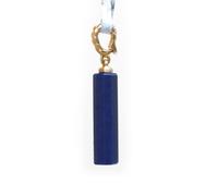 David Yurman Nuovo Charm Enhancer Barrel 20x5mm In Lapis Lazuli E Oro 18K