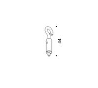 Davide Groppi Kit Accessori Opzionali per Sospensione GANCIO PER SOFFITTO INCLINATO - CROMATO