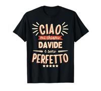 Davide Idea Regalo Personalizzata Nome Divertente Maglietta