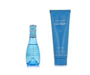 Davidoff Cool Water for Women EDT 30 ml + Latte corpo 75 ml