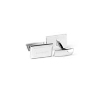 DAVIDOFF Cufflinks - Gemelli da polso uomo rettangolo Lettera e Busta - Design Creativo in Ottone con Placcatura in Rodio - Accessorio regalo