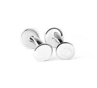 DAVIDOFF ESSENTIALS - Gemelli rotondi in ottone rodiato - eleganti accessori da uomo per un'eleganza semplice, Onesize, Ottone, Non pertinente.