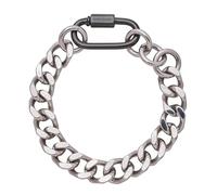 DAVIDOFF HOME RUN Bracelet - Bracciale uomo con maglie esagonali da 19 mm - Braccialetto in acciaio inox con 3 chiusure - Moderno bracciale uomo in acciaio anallergico