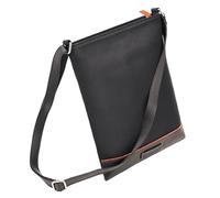 DAVIDOFF HOME RUN Messenger Bag - Borsello uomo tracolla in pelle sintetica e nylon - Borsa tracolla uomo con zip e vari scomparti - Pratico borsello uomo pelle sintetica - Nero