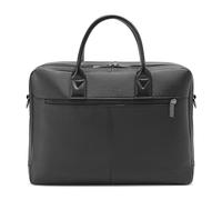 DAVIDOFF PARIS Briefcase - Valigetta uomo in pelle - Borsa porta pc per laptop da 13/14 pollici - Elegante borsa uomo tracolla per lavoro e ufficio - Nero