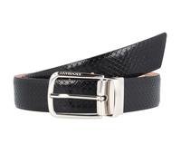 DAVIDOFF PARIS Belt - Cintura uomo di alta qualità - Cintura uomo pelle con motivo a intreccio e fibbia in ottone cromato - Cinta uomo in pregiata pelle di vitello