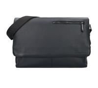 DAVIDOFF PARIS Messenger - Borsa tracolla modello messenger in pelle di vitello - Pratica borsa uomo tracolla per lavoro e ufficio - Colore nero