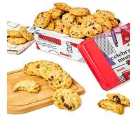 David's Cookies Celebrate Moms Cranberry Pistachio Biscuits Sweet Sampler Tin - Irresistibile Crunch, snack e dolcetti da forno - Ideale per spuntini e regali - Regalo gourmet per la festa della mamma