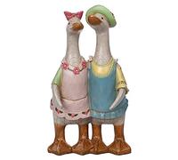 Davids Ducks Country Duck - Coppia di anatre ornamentali effetto legno