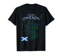 Davidson Scottish Clan Tartan Scozia Maglietta