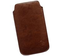 Davii Schutztasche für Xiaomi Redmi Note 8/8 PRO / 8T / 7 mit Hülle, Einsteck Etui Hülle Lasche ziehen, Einschub Etui, innen Weich Adler Premium SXS Braun