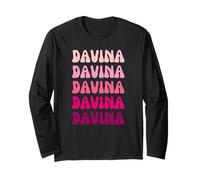 Davina Retro Stack Design Maglia a Manica