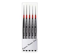 DaVinci 1570 Serie170 Micro Nova acquerelli e acrilici Brush Set-4 Rounds no. 5/0,10/0,15/0,20/0. Made in Germany + 1PCS