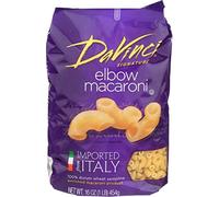 DaVinci Pasta Short Cuts, Elbow Macaroni, 16 Ounce Bags (Pack of 12)