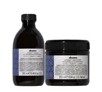 DAVINES ALCHEMIC ARGENTO SHAMPOO+CONDITIONER 280+250ML kit capelli biondo