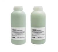 Davines Set Melu Shampoo e Balsamo 1000ml - Kit Anti-rottura per Capelli Lunghi