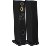 Davis Acoustics Courbet n°7 nero laccato (confezione da 2) - Diffusore a colonna, 130 W, Bass-reflex