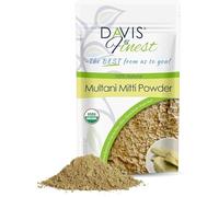 Davis Finest Argilla in Polvere | Maschera Viso e Capelli - Maschera Viso Argilla Schiarente per Macchie Scure e Cicatrici da Acne, Astringente per Pori - Uniforma la Carnagione (100 g)
