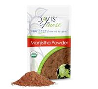 Davis Finest Manjistha Powder Anti-Aging Maschera schiarente per il viso, Tintura per capelli rossa 100g