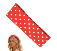 Davivian Fascia Elastica | Copricapo Rosso alla Morbido e Antiscivolo | Fascie Elastiche per la Testa | Per Palestra Yoga Corsa Sport Pallacanestro Calcio Spa Trucco Lavaggio Del Viso Ragazze