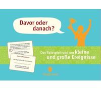 Davor oder danach? - Das Kartenspiel rund um große und kleine Ereignisse der letzten Jahrzehnte, mit Fragen für Jung und Alt, perfekt für Spieleabende mit Freunden und Familie