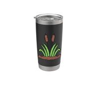 Davvero come Cattails Cat Tail Pond Typha Bulrush Reedmace Bicchiere termico in acciaio inox doppia parete