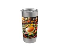 Davvero come Dosa - Pancake indiano di riso e lenticchie Bicchiere termico in acciaio inox doppia parete