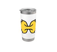 Davvero come Farfalle Papillon Pasta Bicchiere termico in acciaio inox doppia parete