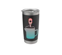 Davvero come schiuma di latte schiuma di latte Bicchiere termico in acciaio inox doppia parete