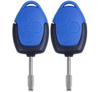 Dawafit 2 x copertura a 3 pulsanti, custodia telecomando, corpo e tasti per transit blu