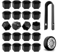 DAWANGHAIJUN 20 Pezzi Copridadi Bullone Ruota per Dacia Sandero Stepway 2 MK2 2013-2020, Tappo per Dado Ruota Pneumatici Tappi Protettivi Copridadi Esagonali per Pneumatici,19mm