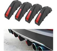 DAWANGHAIJUN 4 Pezzi Diffusore per Spoiler per Paraurti Posteriore per Fiat Bravo 2006-2016, Aletta di Squalo Diffusore Spoiler Ala Posteriore Spoiler sul Tetto,B