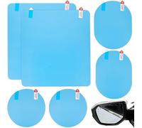 DAWANGHAIJUN 6 Pezzi Pellicola per Specchietto Retrovisore Auto per Suzuki SX4 S-Cross 2022 2023 2024, Pellicola Anti Appannamento Impermeabile con Rivestimento Nano