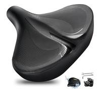 DAWAY W60 - Sella per bicicletta extra larga, ultra confortevole, in memory foam, per interni ed esterni, ergonomica, con ammortizzatori, misura universale per Peloton, Mountain, Road, Esercizio,