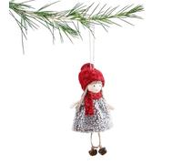 DAWCBVJQ Addobbi Angelo in Peluche per Albero di Natale, Bambola Angelo Decorazioni per Albero Natalizio, Incanto Festivo per Inverno Famiglia Interni Party Celebrazione Casa