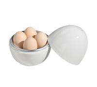 DAWCBVJQ Cuociuova in camicia a microonde,Cuociuova a microonde - Cuoci uova sode con coperchio, a vapore per uova sode e dure, gadget da cucina per bollire rapidamente le, da cucina