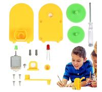 DAWCBVJQ Generatore Giocattolo da Costruire | Generatore a Manovella Portatile per Esperimenti Scientifici | Progetto Manuale Portatile, Attività Sperimentale per Bambini 6-14 Anni e Homeschooling