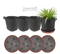 DAWCBVJQ Per La Coltivazione Delle Piante,Secchio da 19 Litri con Maniglie - Sottovaso Auto-irrigante per Vasi da Fiori da 32 cm con Corda Assorbente,Per Giardino Cortile Appartamento Esterno Patata