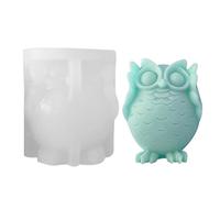 DAWCBVJQ Stampo in silicone gufo, gufo 3D | Stampo in silicone riutilizzabile | per colata in resina a rilascio facile per candele, cioccolato, saponetta, gesso, resina, decorazioni per la casa