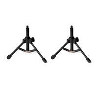 Daweglop 2X Supporto per Microfono da Tavolo Pieghevole Treppiede per Podcast, Chat Online, Conferenze, Conferenze, Riunioni E