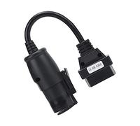 DAWH Cavo diagnostico a 30 Pin, connettore OBD II a 16 Pin Lunghezza 250 mm/9,8 Pollici Sostituzione Flessibile compatta per Camion IVECO per Auto