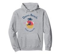 Dawn Beach Saint Martin SINT Maarten Felpa con Cappuccio