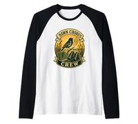Dawn Chorus Crew Ascolto degli Uccelli all'alba Maglia con Maniche Raglan