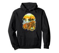 Dawn Harbor Boat Silhouette Art Felpa con Cappuccio