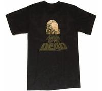 Dawn of The Dead Distressed Zombie Head T Shirt Romero Movie Black XL