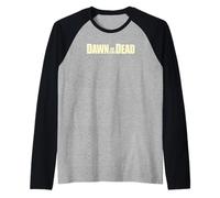 Dawn of The Dead Eyes Wide Zombie Front & Back Maglia con Maniche Raglan