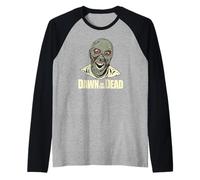 Dawn of The Dead Eyes Wide Zombie Maglia con Maniche Raglan